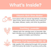 Penelope's Bloom What is inside Soothing CBD Pet Balm for Dogs and Cats